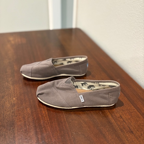 Toms Classic Ash Canvas Slip On - 10 - Picture 5 of 8